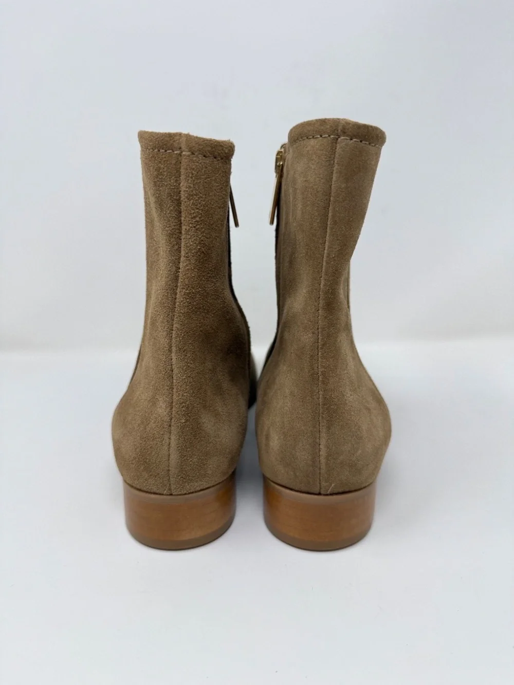 New Aquatalia Sahara Weatherproof Bootie Brown Suede Sz 9